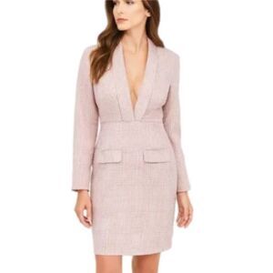 NWT Choosy “office siren”Pink & White Checkered Long Sleeve Blazer Dress.  Size